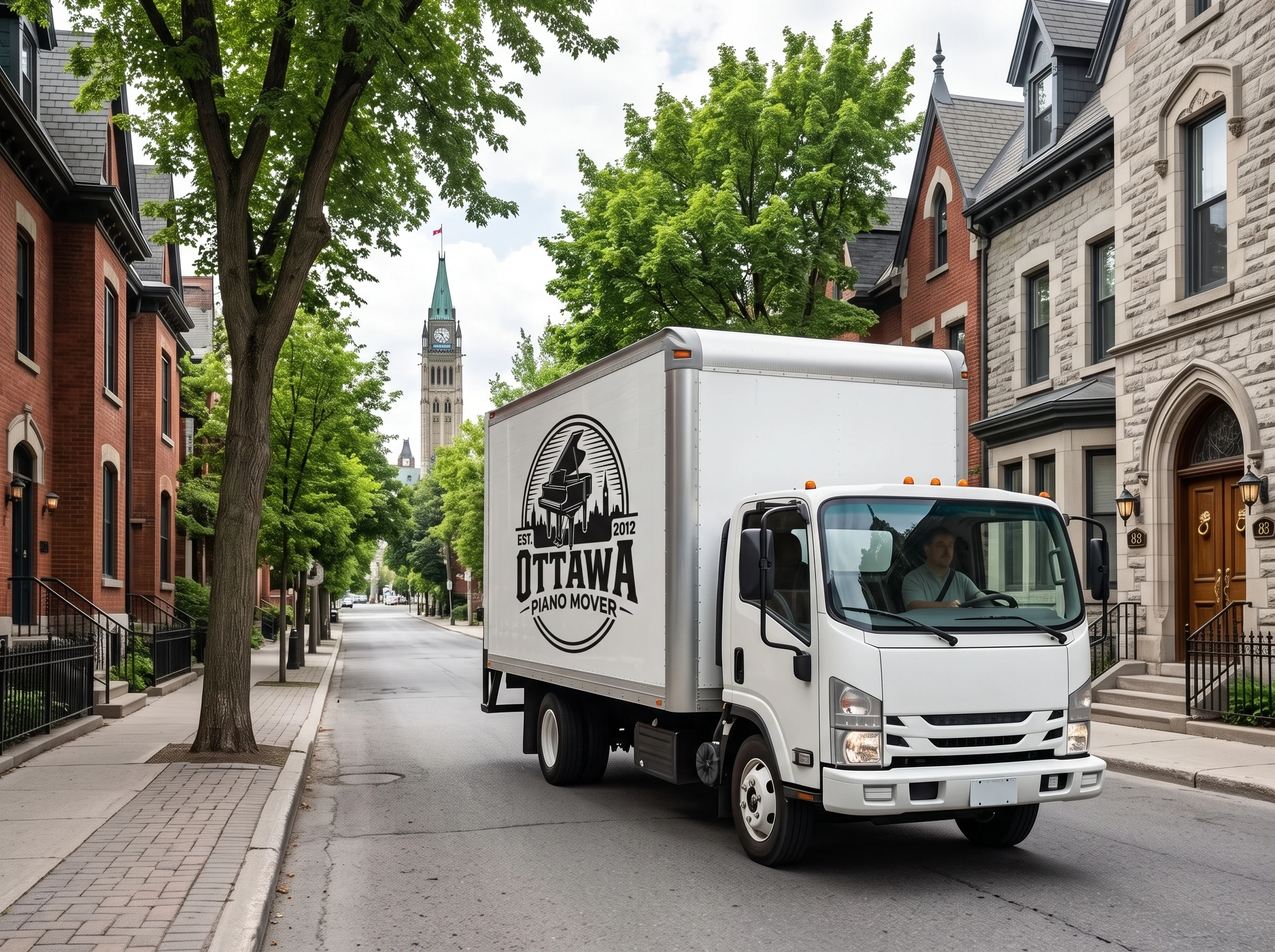 Ottawa Piano Movers truck serving central Ottawa